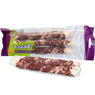 Braaaf Rawhide Twister Lam & Vis (3 st.) - 21 cm