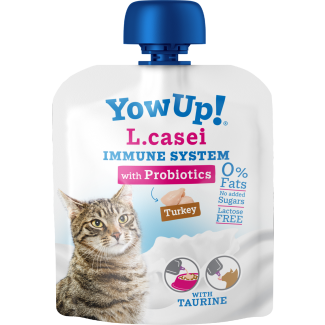 YowUp! L. Casei Système immunitaire à la dinde pour chat - 10 x 100 g