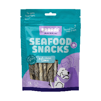 Braaaf Seafood Bâtonnets roulés au saumon - 12 cm