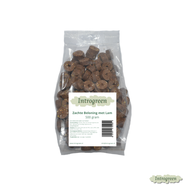 Zachte beloning met lam 500 gram hondensnacks