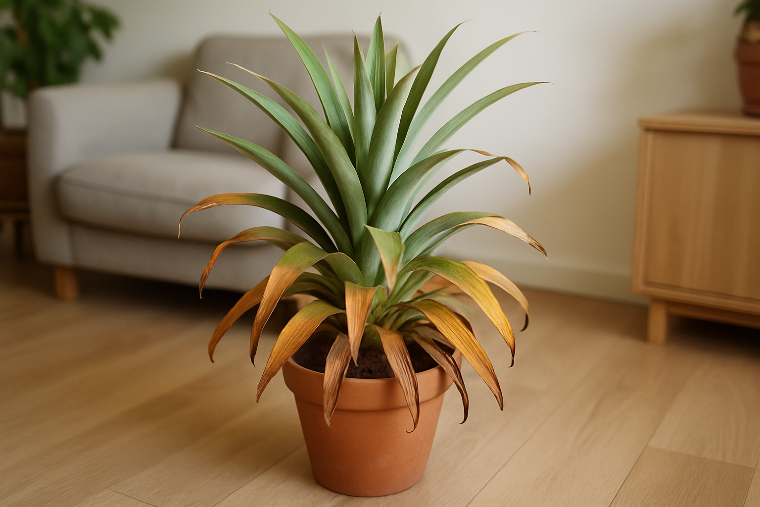 Problèmes chez l’ananas d’intérieur