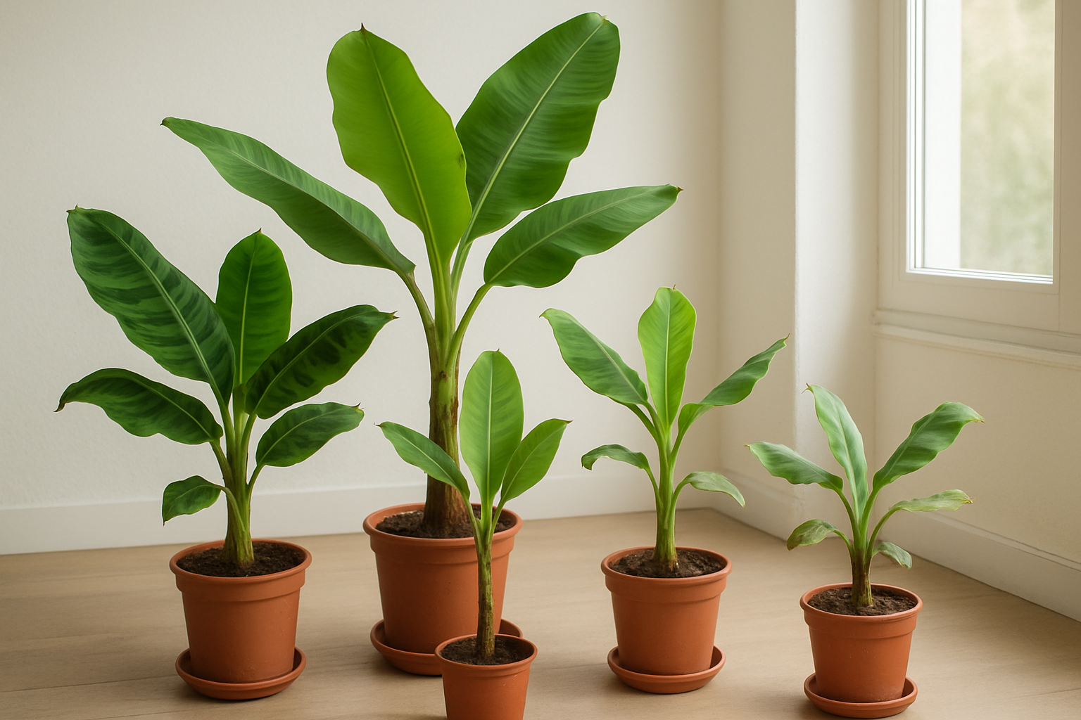 Variétés populaires de bananiers comme plante d’intérieur