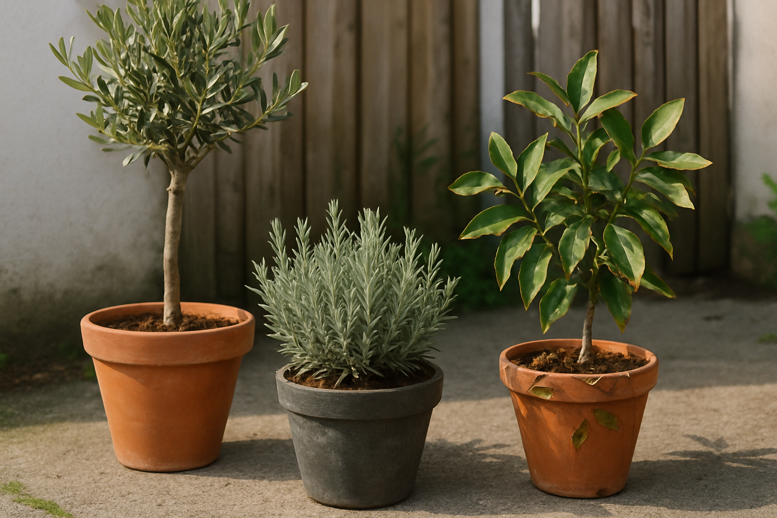 Exemples de feuilles brunes chez les plantes de jardin