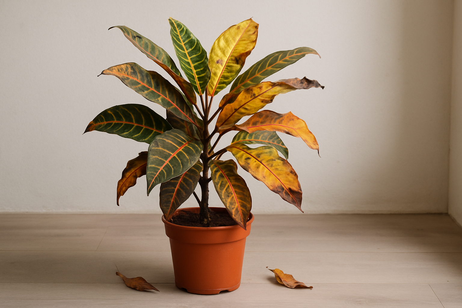 Codiaeum problèmes : Reconnaître et agir