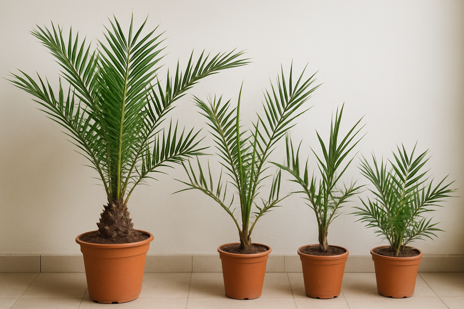 Espèces de Palmier dattieriers comme Plantes d’Intérieur