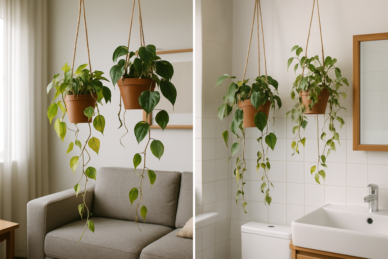 Applications des Plantes Suspendues à la Maison
