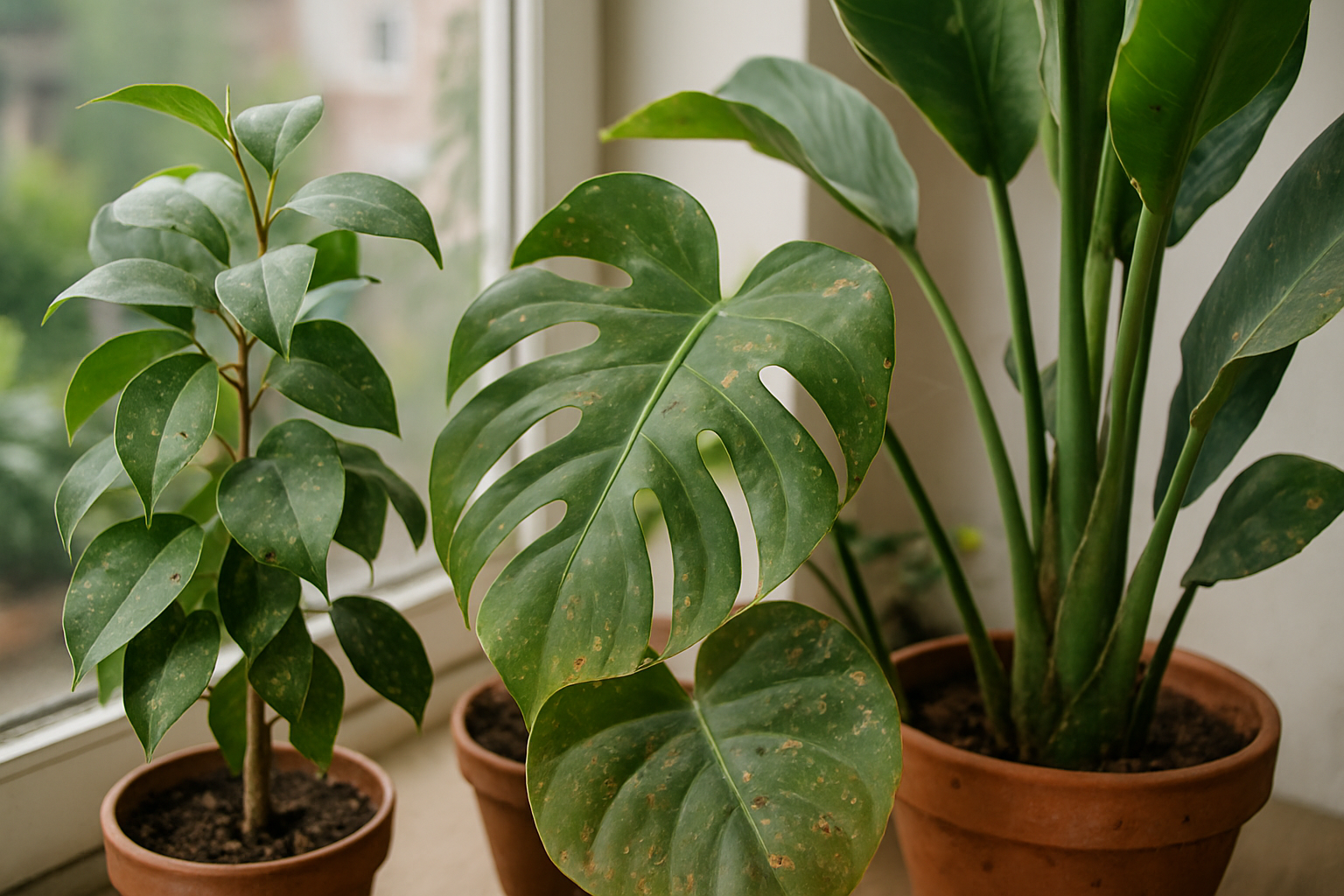 Exemples de ravageurs sur les plantes d’intérieur