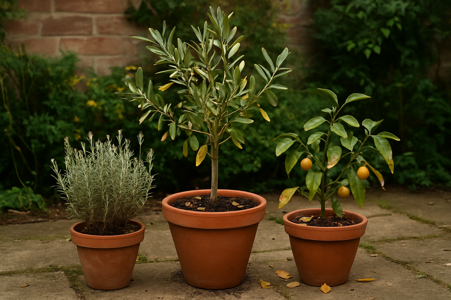 Exemples : plantes de jardin après rempotage ou déplacement