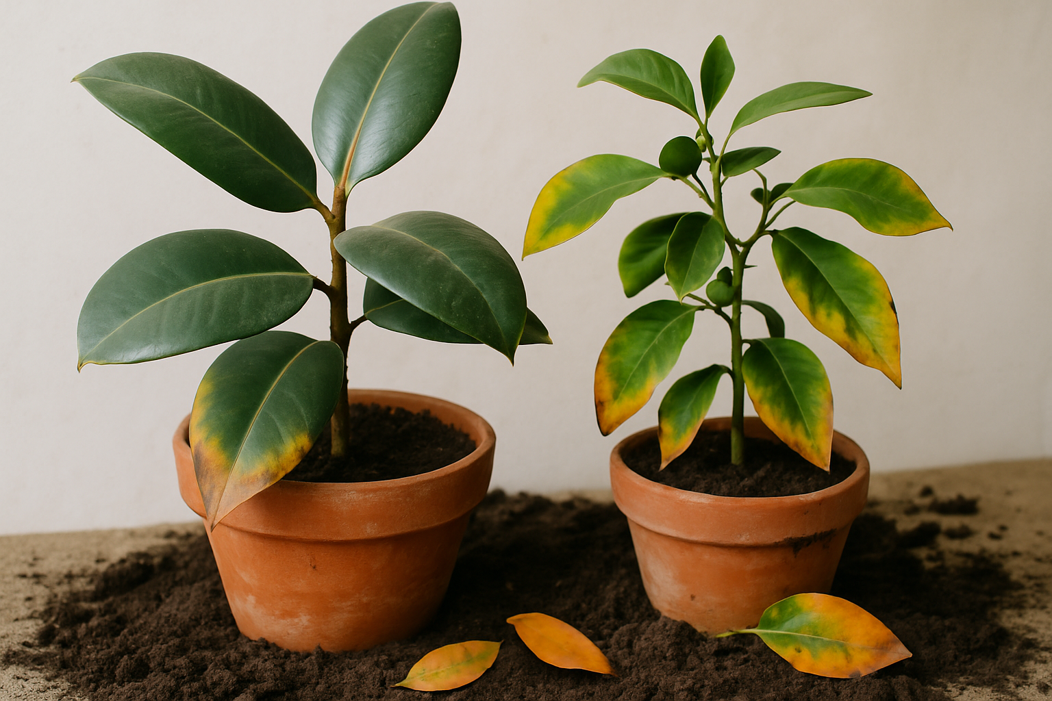 Causes du stress des plantes après un déplacement