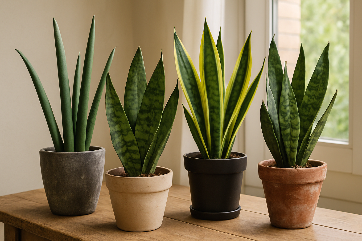 Populaires variétés de Sansevieria