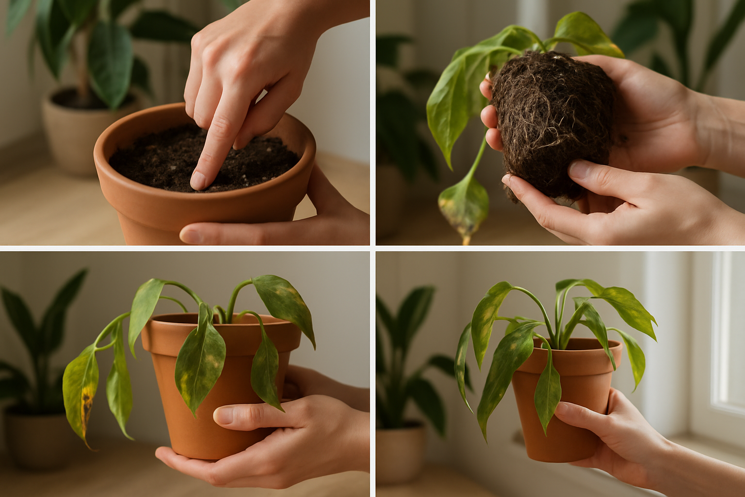 Premiers secours pour une plante molle