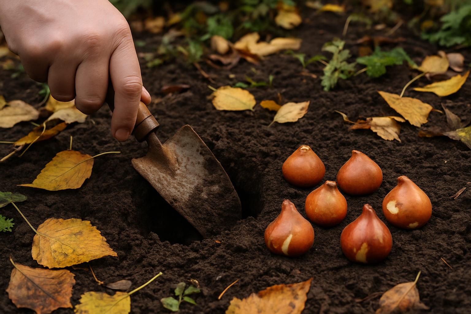 Bulbes de tulipes planter et emplacement