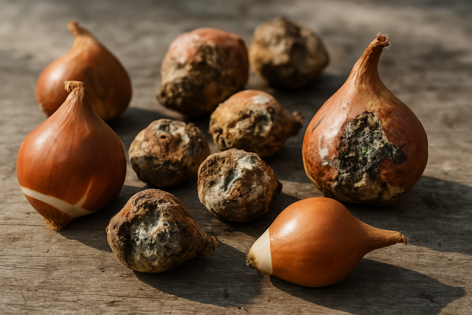Problèmes avec les bulbes de tulipes