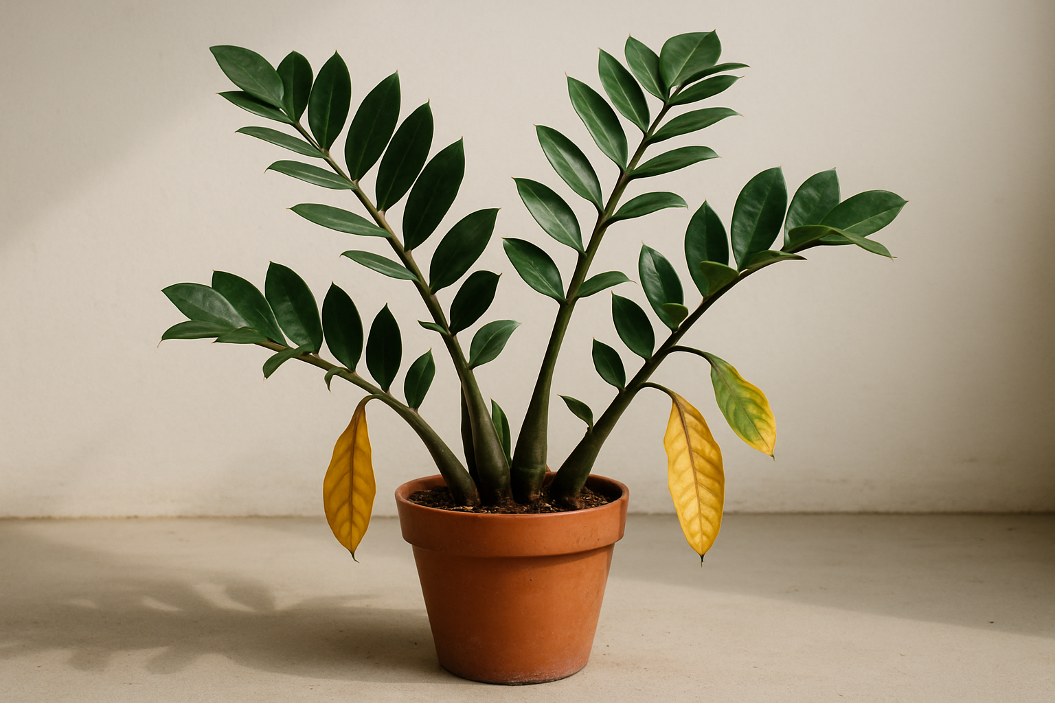 Zamioculcas problèmes reconnaître & résoudre